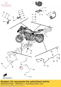 yamaha BD58597000 conjunto de sensor de rueda, - Lado inferior