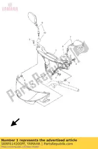 yamaha 5RNF614300PF os?ona kierownicy u - Dół