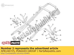 Tutaj możesz zamówić podnó? Ek lewy od Piaggio Group , z numerem części AP8146725: