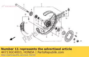 honda 44713GC4003 klapa, opona (1.8517) (bridgestone) - Dół