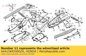 Honda 64415KRJ900ZA capa, l. manutenção * nh - Lado inferior