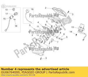 Piaggio Group GU06764000 suporte de soquete - Lado inferior