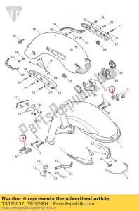 triumph T3020037 ilhó od19 thk9 id12 - Lado inferior