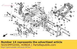 Here you can order the clip, harness from Honda, with part number 50203MFGD00: