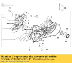 Ici, vous pouvez commander le bague d'arrêt auprès de Piaggio Group , avec le numéro de pièce 829376: