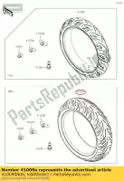 410090806, Kawasaki, 01 band,rr,180/55zr17 73w,t31rgz kawasaki klz1000 versys 1000 se s , Nieuw