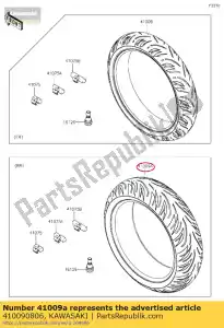 kawasaki 410090806 01 opona, rr, 180/55zr17 73w, t31rgz - Dół