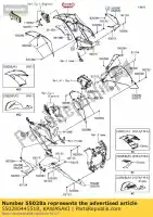 55028044551B, Kawasaki, carenado, lateral, rh, m.m.c.gr zx636 kawasaki  zx 600 636 2016 2017, Nuevo