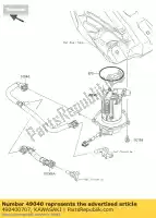 490400707, Kawasaki, pomp-brandstof kx250ycf kawasaki kx 250 2012 2013 2014 2015 2016, Nieuw