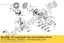 Aquí puede pedir resorte, fricción de accionamiento primario de Honda , con el número de pieza 23117MV1003: