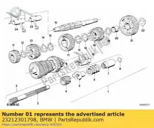 bmw 23212301798 retrofit kit, gearbox - rs/17,5deg      (to 09/1980) - Bottom side