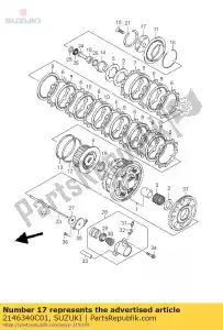 suzuki 2146340C01 embreagem levantadora - Lado inferior