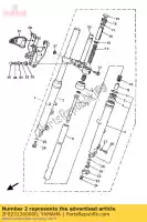 2F0231260000, Yamaha, tube, extérieur (l.h) yamaha sr 500, Nouveau