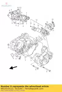 Suzuki 0910310122 boulon, l: 130 - La partie au fond