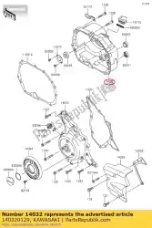 deksel-koppeling klx110a9f van Kawasaki, met onderdeel nummer 140320129, bestel je hier online: