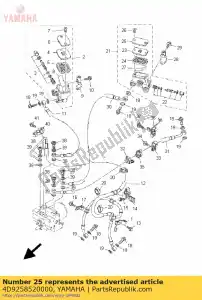 yamaha 4D9258520000 tampa, reservatório - Lado inferior