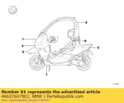 Here you can order the front panel, primed from BMW, with part number 46637667902: