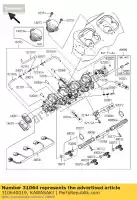 310640019, Kawasaki, pipe-comp, carburante kawasaki zx12r ninja b zx 12r 1200 , Nuovo