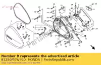 81280MEW920, Honda, Band, r. zadeltas stoppe honda nt deauville va v nt700v nt700va 700 , Nieuw