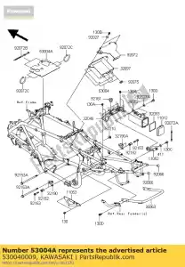 kawasaki 530040009 tapete, proteção contra água ksv700-a1 - Lado inferior