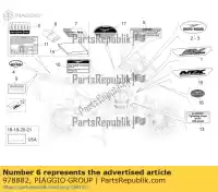 978882, Piaggio Group, Kit di strumenti moto-guzzi griso griso s e norge sport stelvio zgulps01, zgulpt00, zgulps03 zgulsg01 zgulsu02 zgulze00, zgulzg00, zgulzu01 1200 2007 2008 2009 2011 2014 2015 2016 2017, Nuovo