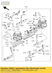 Ici, vous pouvez commander le butée de vis-étranglement auprès de Kawasaki , avec le numéro de pièce 160211182: