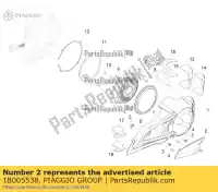 1B005538, Piaggio Group, coperchio del motore vespa zapcb0100 zapcb0101 zapcb0103 zapcb0104 zapcb0eb zapma9100 zapma9101 zapma9102 zapma9eb 0 25 45 70 2018 2019 2020 2021 2022, Nuovo