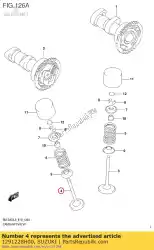 klep, uitlaat van Suzuki, met onderdeel nummer 1291228H00, bestel je hier online: