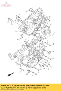 yamaha 903871800700 collier - La partie au fond