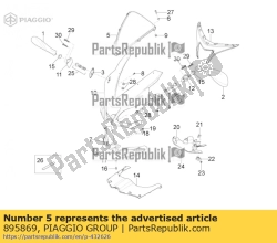 Aprilia 895869, Parabrezza, OEM: Aprilia 895869