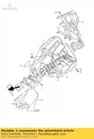 6311144G00, Suzuki, B?otnik, ty? z przodu suzuki gsr 600 2006 2007 2008 2009 2010, Nowy