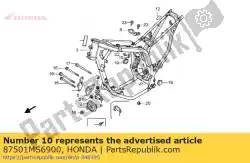 Qui puoi ordinare targa, numero registrato da Honda , con numero parte 87501MS6900: