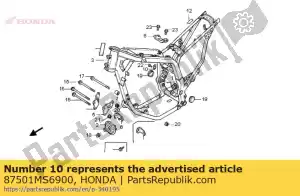 Honda 87501MS6900 targa, numero registrato - Il fondo