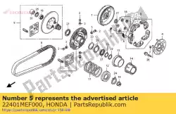 Tutaj możesz zamówić spr?? Yna, sprz? G? O od Honda , z numerem części 22401MEF000: