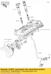 Ici, vous pouvez commander le rotor en650aff auprès de Kawasaki , avec le numéro de pièce 210070623: