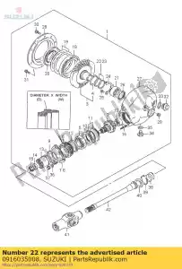 suzuki 0916035008 washer,35x46x0. - Bottom side