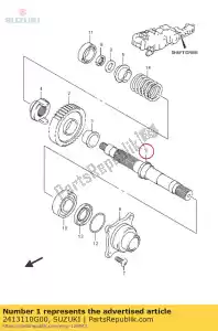 suzuki 2413110G00 semiasse - Il fondo
