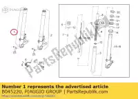 B045220, Piaggio Group, hub de rh aprilia rsv4 tuono tuono 1000 2014, Nouveau