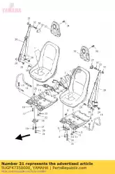 Aquí puede pedir tuerca de velocidad de Yamaha , con el número de pieza 5UGF47350000: