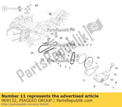 Aprilia 969132, Uszczelka miski olejowej, OEM: Aprilia 969132