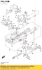 suzuki 1434048G40 corpo, silenziatore, l. - Il fondo