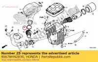 90678HN2830, Honda, Band, air connecting tube (78) honda  trx 400 500 520 2003 2004 2005 2006 2007 2008 2009 2010 2011 2012 2013 2017 2018 2019 2020, New