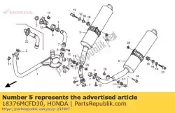 Here you can order the band, l. Rr. Muffler from Honda, with part number 18376MCFD30: