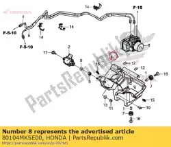 Aquí puede pedir modulador abs caja de Honda , con el número de pieza 80104MKSE00: