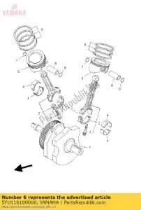 yamaha 5YU116100000 zestaw pier?cieni t?okowych (std) - Dół