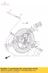 zegel, stof van Yamaha, met onderdeel nummer 1B9F537Y0000, bestel je hier online: