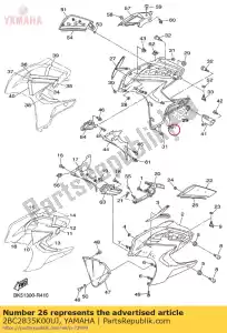 yamaha 2BC2835K00UJ korpus, przód poni?ej 2 - Dół