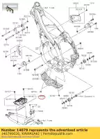 140790026, Kawasaki, suporte-conjunto, bateria kawasaki klx  r klx450r klx450 450 , Novo