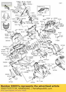 kawasaki 550575357739 01 cofano,lato serbatoio,dx,m.f. - Il fondo