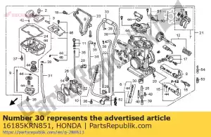 Honda 16185KRN851 placa, tampão - Lado inferior
